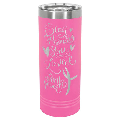 Custom Tumbler - 22 oz. Skinny Vaccuum Insulated - Smalltown Connetchin