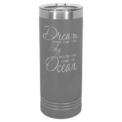 Custom Tumbler - 22 oz. Skinny Vaccuum Insulated - Smalltown Connetchin