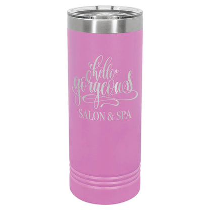 Custom Tumbler - 22 oz. Skinny Vaccuum Insulated - Smalltown Connetchin