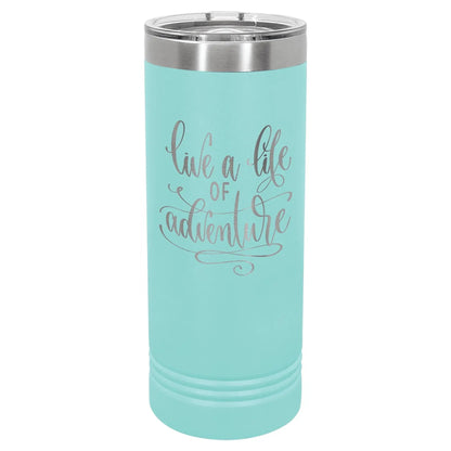 Custom Tumbler - 22 oz. Skinny Vaccuum Insulated - Smalltown Connetchin