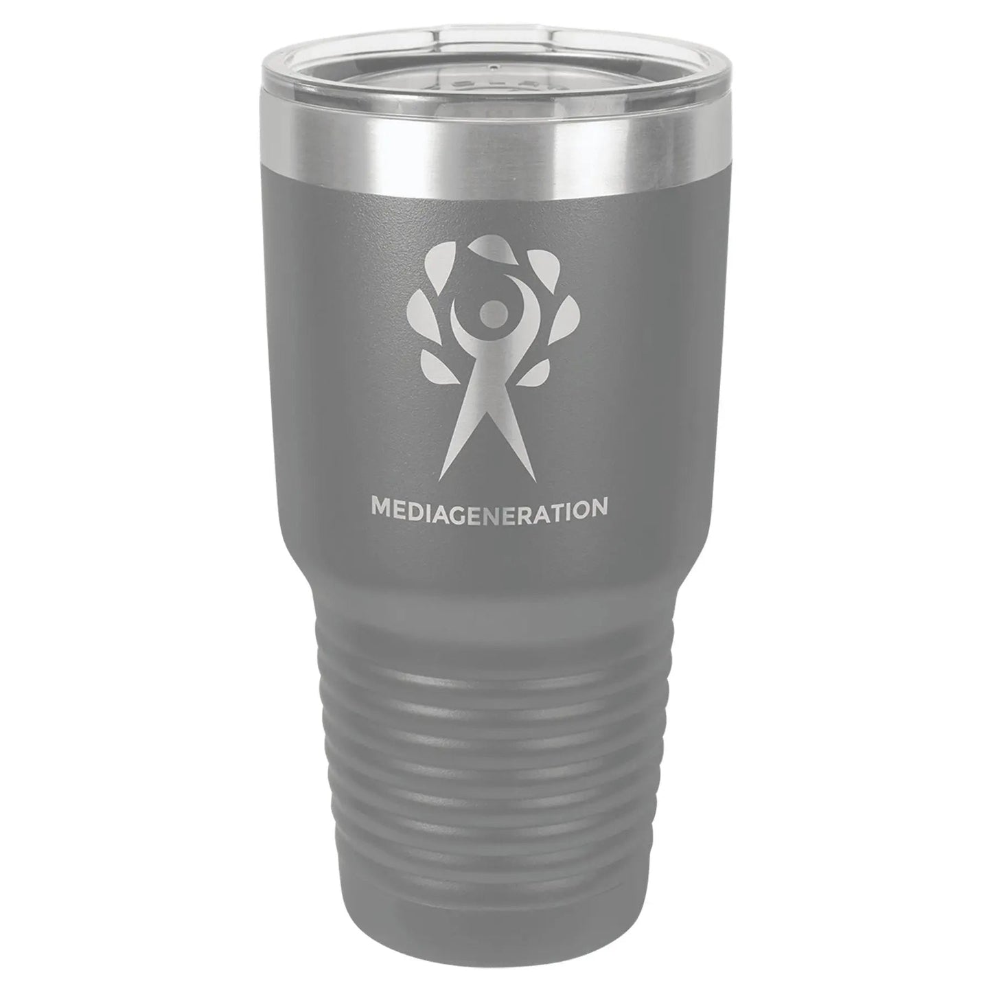 Custom Tumbler - 30 oz. Vacuum Insulated Ringneck with Clear Lid - Smalltown Connetchin