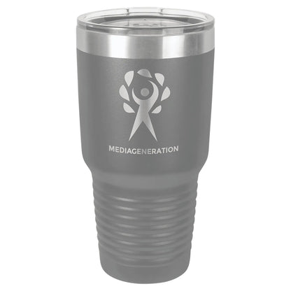 Custom Tumbler - 30 oz. Vacuum Insulated Ringneck with Clear Lid - Smalltown Connetchin