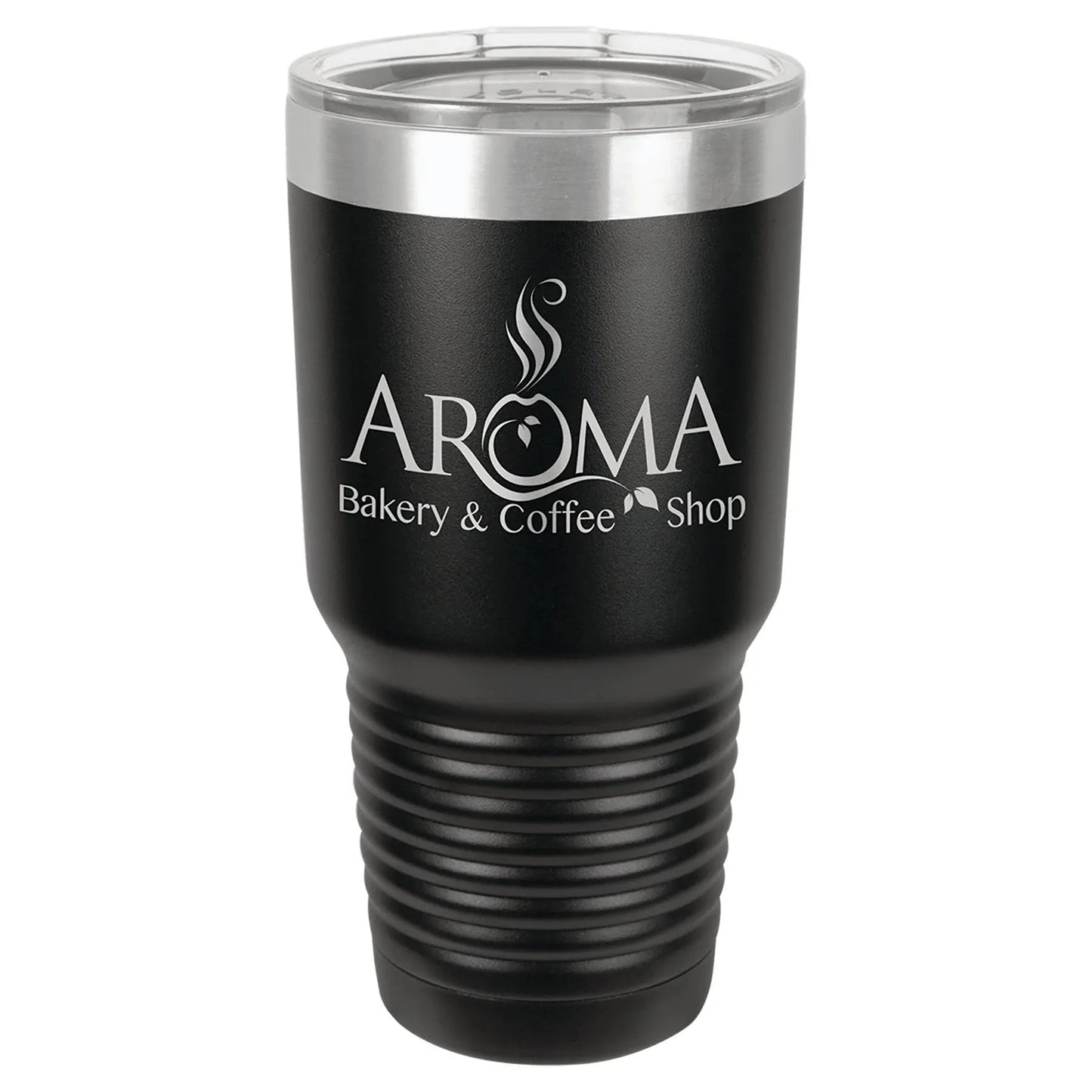 Custom Tumbler - 30 oz. Vacuum Insulated Ringneck with Clear Lid - Smalltown Connetchin