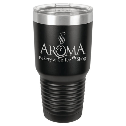 Custom Tumbler - 30 oz. Vacuum Insulated Ringneck with Clear Lid - Smalltown Connetchin