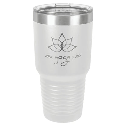 Custom Tumbler - 30 oz. Vacuum Insulated Ringneck with Clear Lid - Smalltown Connetchin