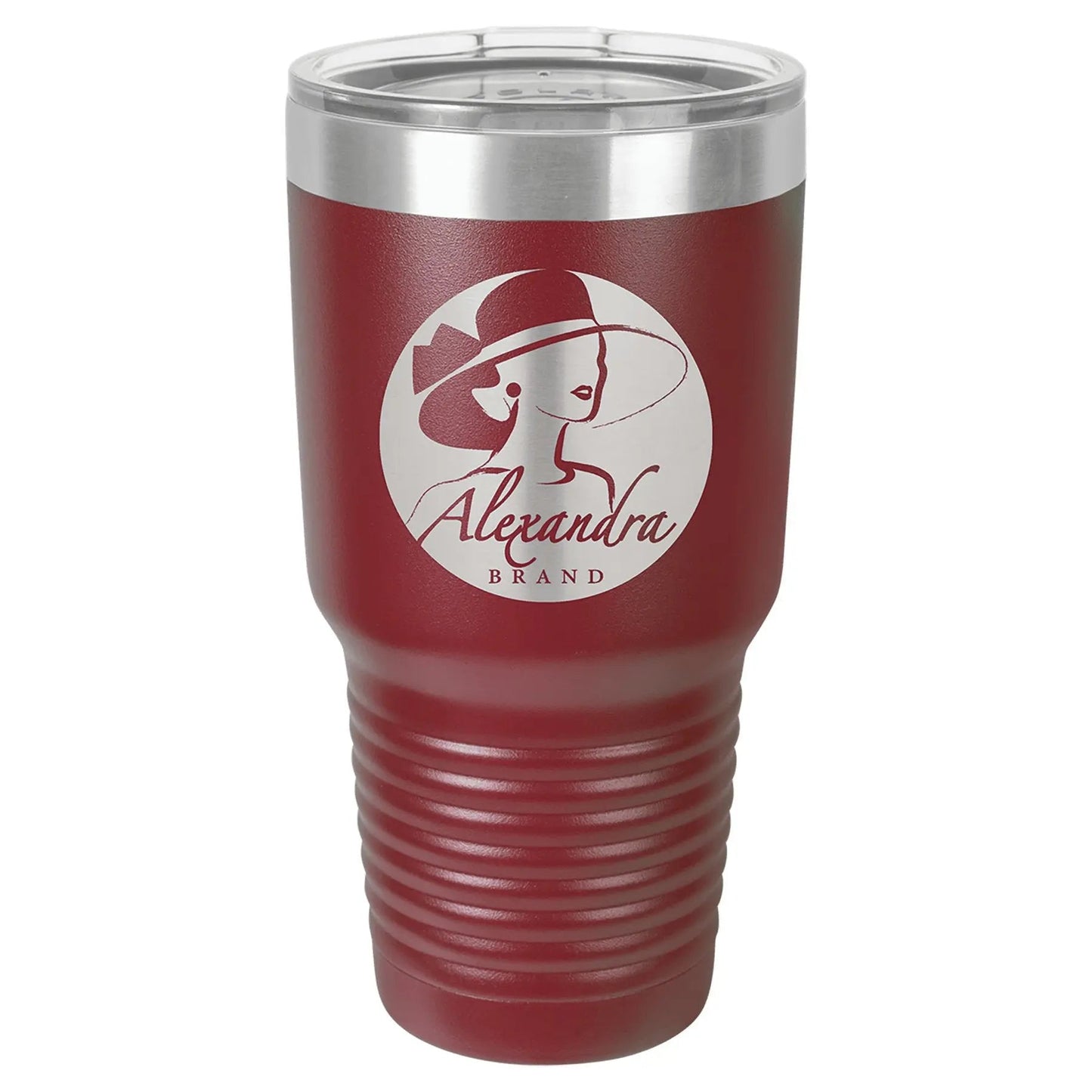 Custom Tumbler - 30 oz. Vacuum Insulated Ringneck with Clear Lid - Smalltown Connetchin