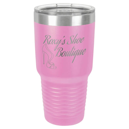 Custom Tumbler - 30 oz. Vacuum Insulated Ringneck with Clear Lid - Smalltown Connetchin