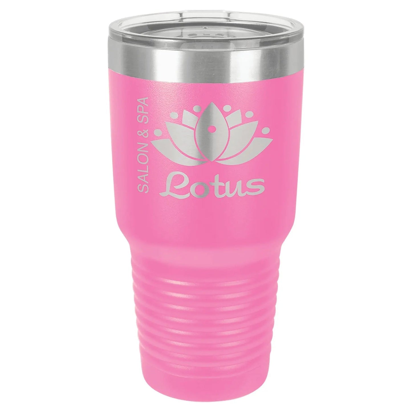 Custom Tumbler - 30 oz. Vacuum Insulated Ringneck with Clear Lid - Smalltown Connetchin
