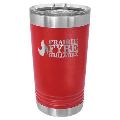 Custom Tumbler - Etched 16 oz. Pint with Slider Lid - Smalltown Connetchin