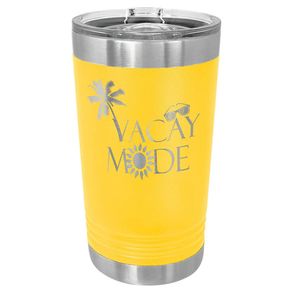 Custom Tumbler - Etched 16 oz. Pint with Slider Lid - Smalltown Connetchin