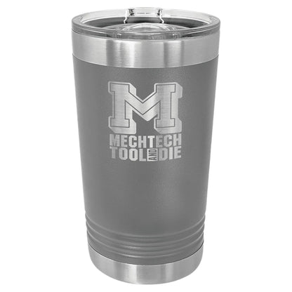 Custom Tumbler - Etched 16 oz. Pint with Slider Lid - Smalltown Connetchin