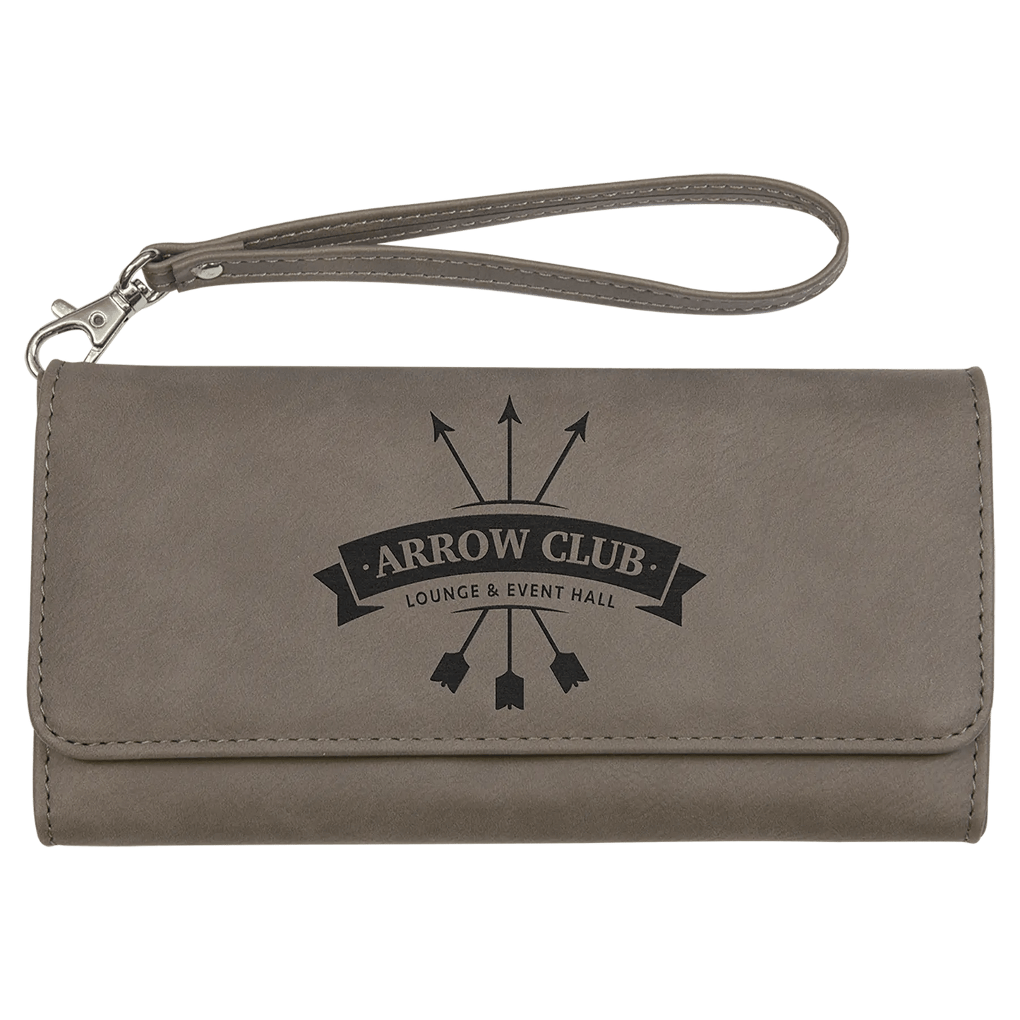 Custom Wallet with Strap - Etched Leatherette - Smalltown Connetchin