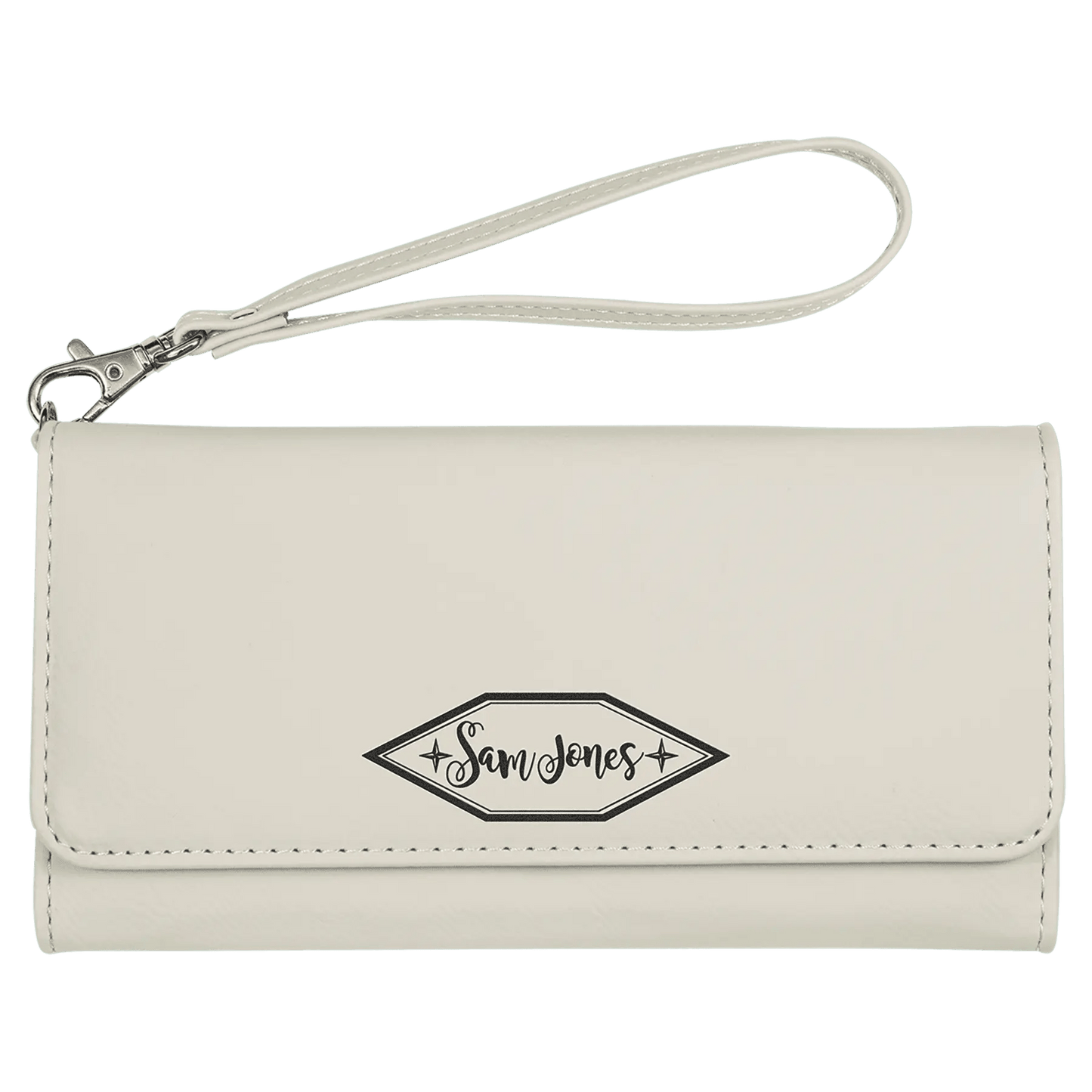 Custom Wallet with Strap - Etched Leatherette - Smalltown Connetchin