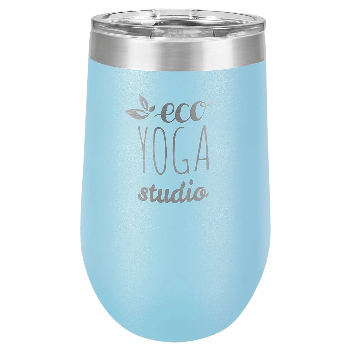 Custom Wine Tumbler - Etched Stemless 16 oz. Vacuum Insulated - Smalltown Connetchin