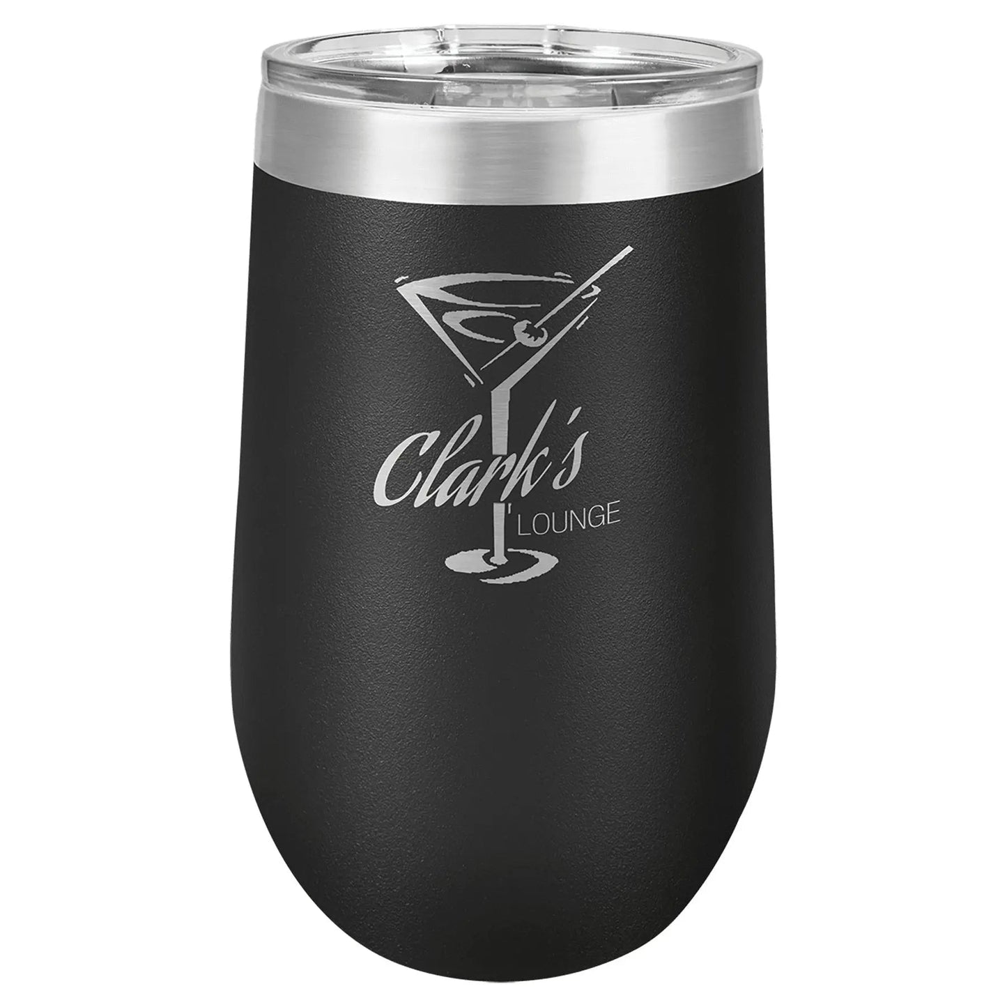 Custom Wine Tumbler - Etched Stemless 16 oz. Vacuum Insulated - Smalltown Connetchin