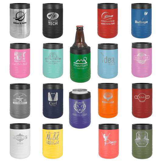Customized Can Cooler | Beverage Holder - Stainless Steel Vacuum Insulated - Smalltown Connetchin
