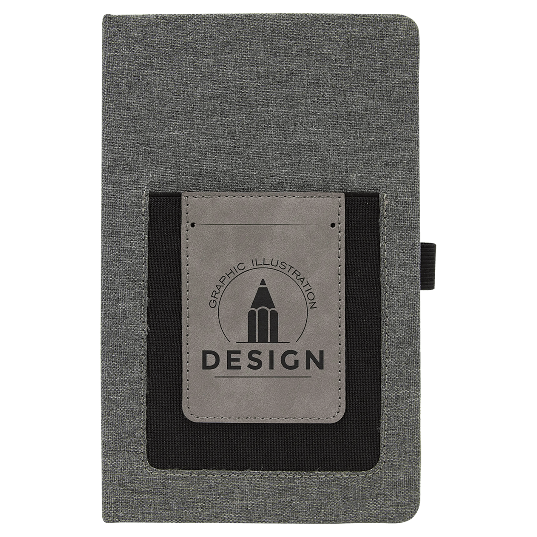 Customized Journal with Cell/Card Slot - Etched Leatherette - Smalltown Connetchin