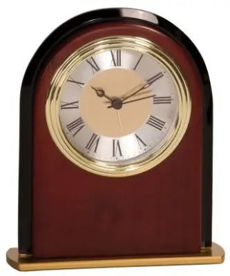 Desk Clock - Mahogany Finish Clock - Smalltown Connetchin