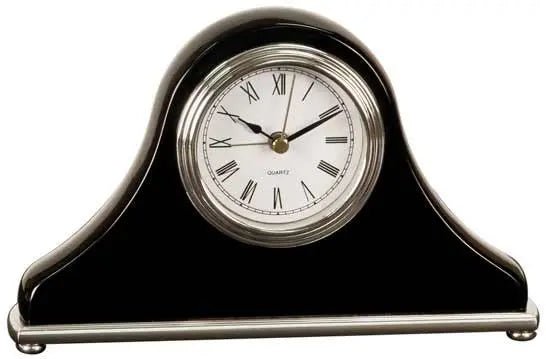 Desk Clocks - Black Piano Finish - Personalized - Smalltown Connetchin