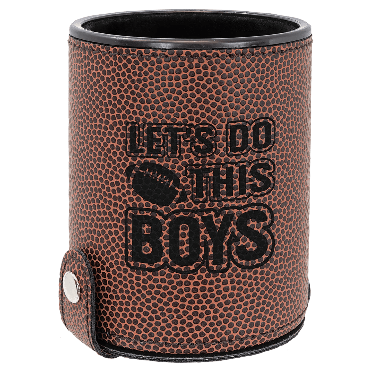 Dice Cup with 5 Dice - Custom Etched Leatherette - Smalltown Connetchin