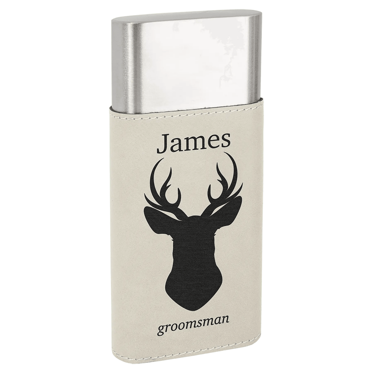 Etched Custom Cigar Case with Cutter - Leatherette Wrapped - Smalltown Connetchin