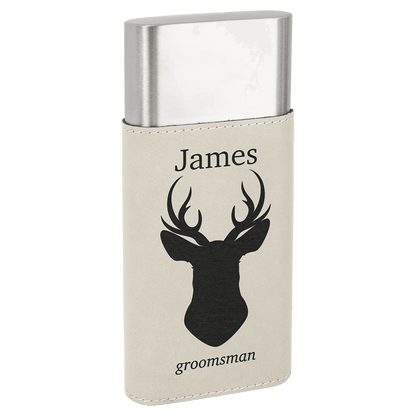 Etched Custom Cigar Case with Cutter - Leatherette Wrapped - Smalltown Connetchin