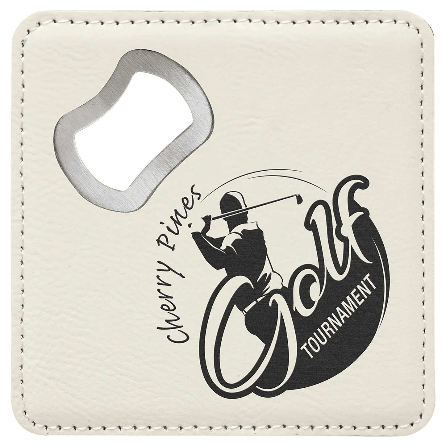 Etched Custom Coasters with Built - in Bottle Opener (6 pcs) - Smalltown Connetchin