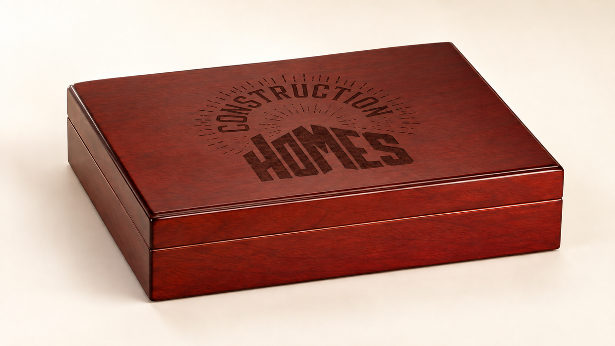 Personalized Rosewood Humidor | Custom Engraved Cigar Humidor