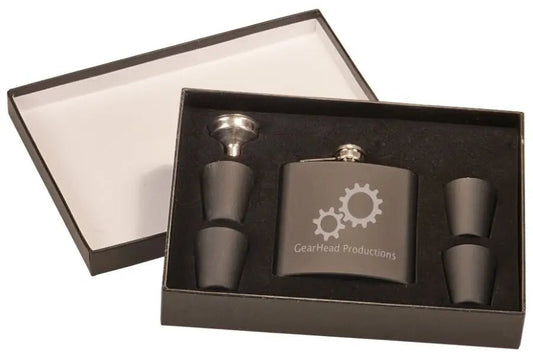 Flask Set - Custom Laser Etched - Smalltown Connetchin