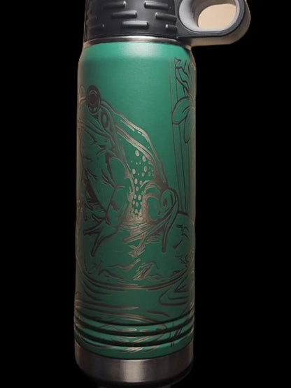Frog Bottle - Multiple Sizes, Colors, and Laser Customization - Smalltown Connetchin