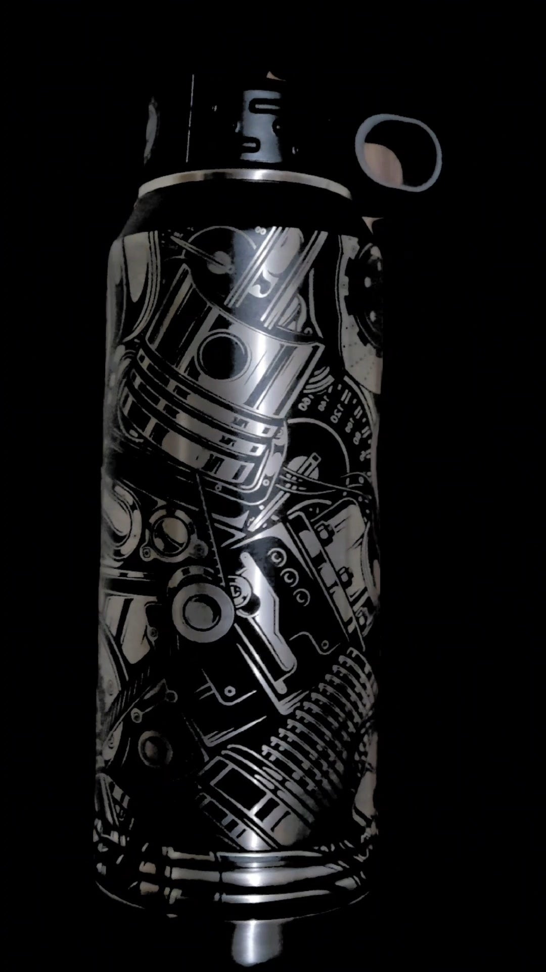 Gear Head Bottle - Multiple Sizes, Colors, and Laser Customization - Smalltown Connetchin