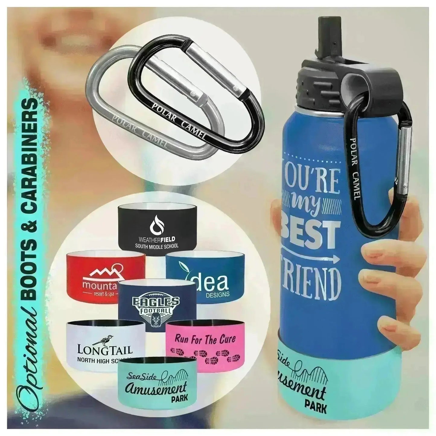 Gear Head Bottle - Multiple Sizes, Colors, and Laser Customization - Smalltown Connetchin