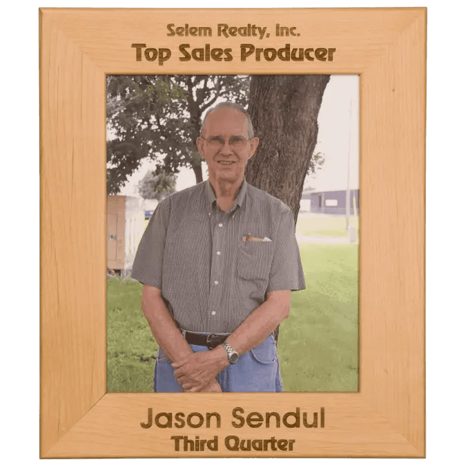 Genuine Red Alder Picture Frame - Smalltown Connetchin