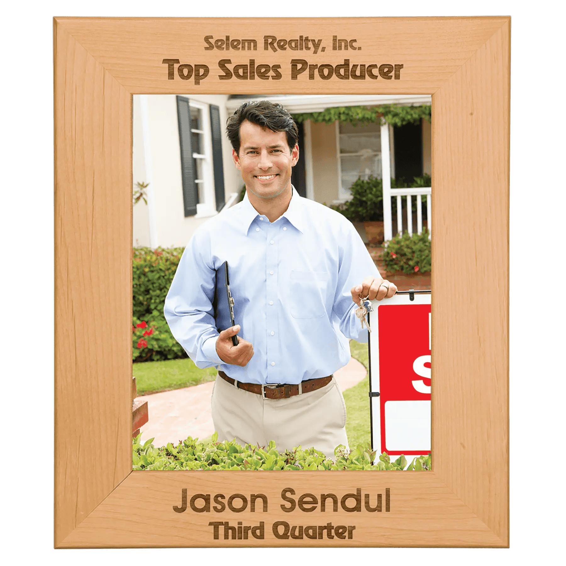 Genuine Red Alder Picture Frame - Smalltown Connetchin