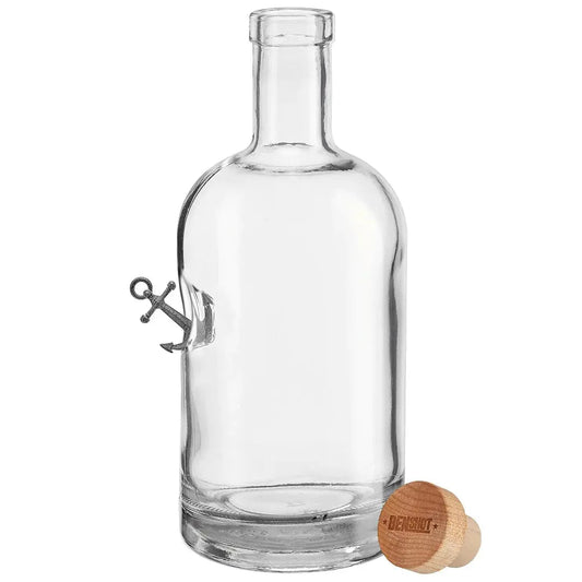 BenShot Anchor 750 mL Decanter with solid metal anchor embedment
