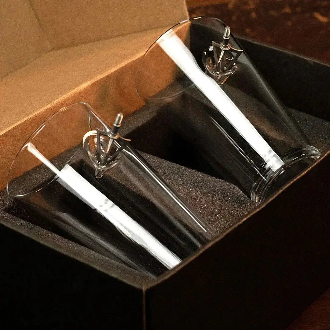 Glassware with Broadhead Embedment  - Smalltown Connetchin