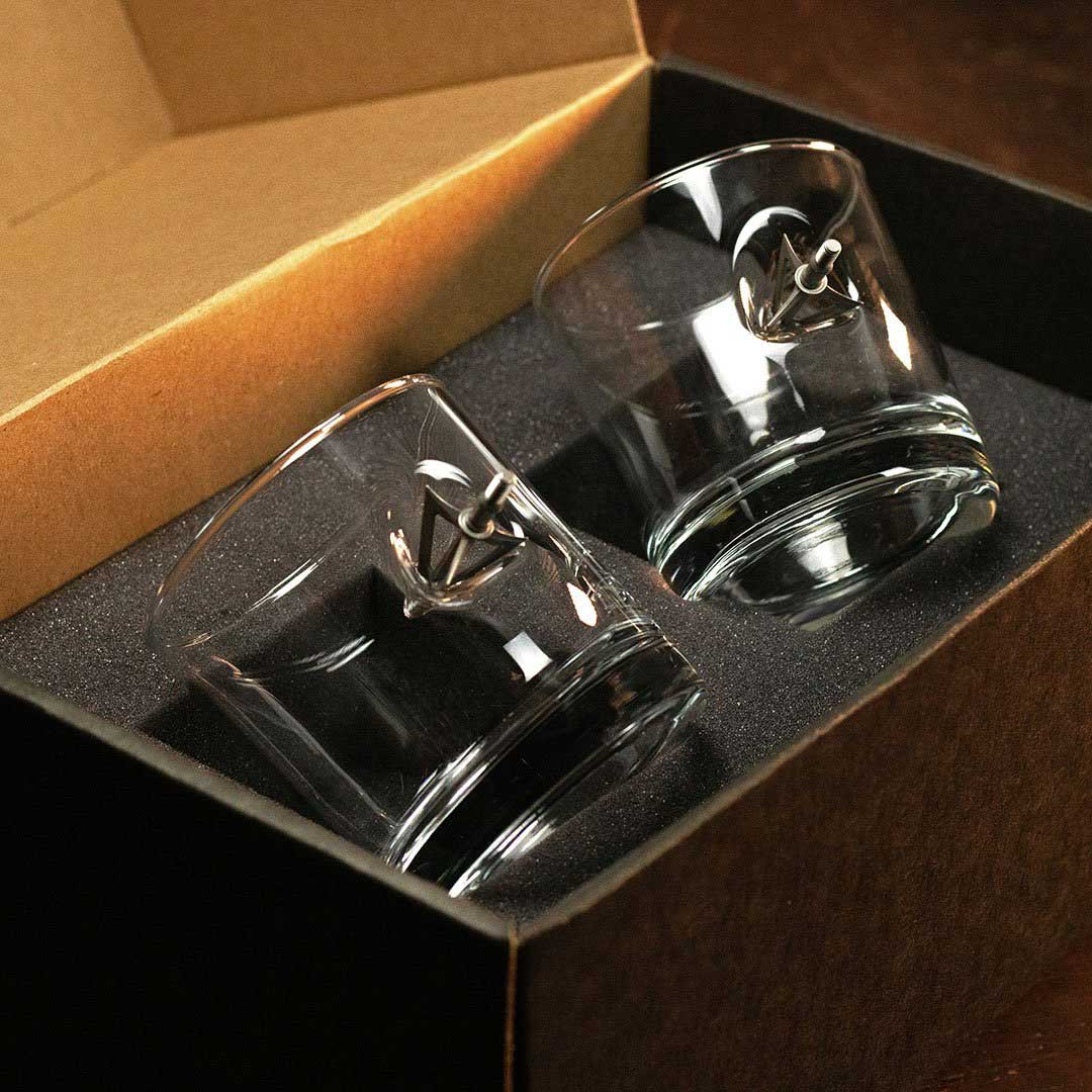 Glassware with Broadhead Embedment  - Smalltown Connetchin