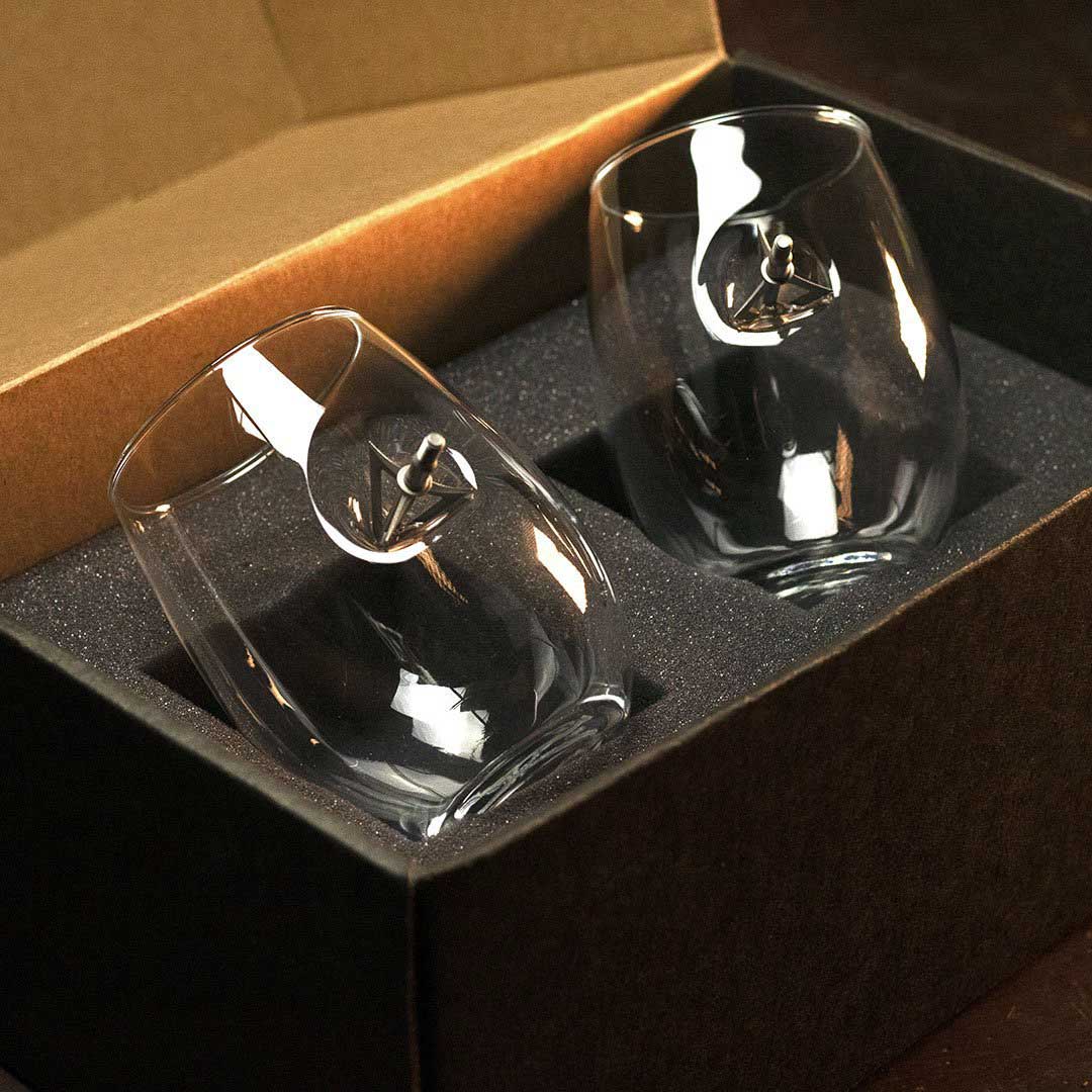 Glassware with Broadhead Embedment  - Smalltown Connetchin