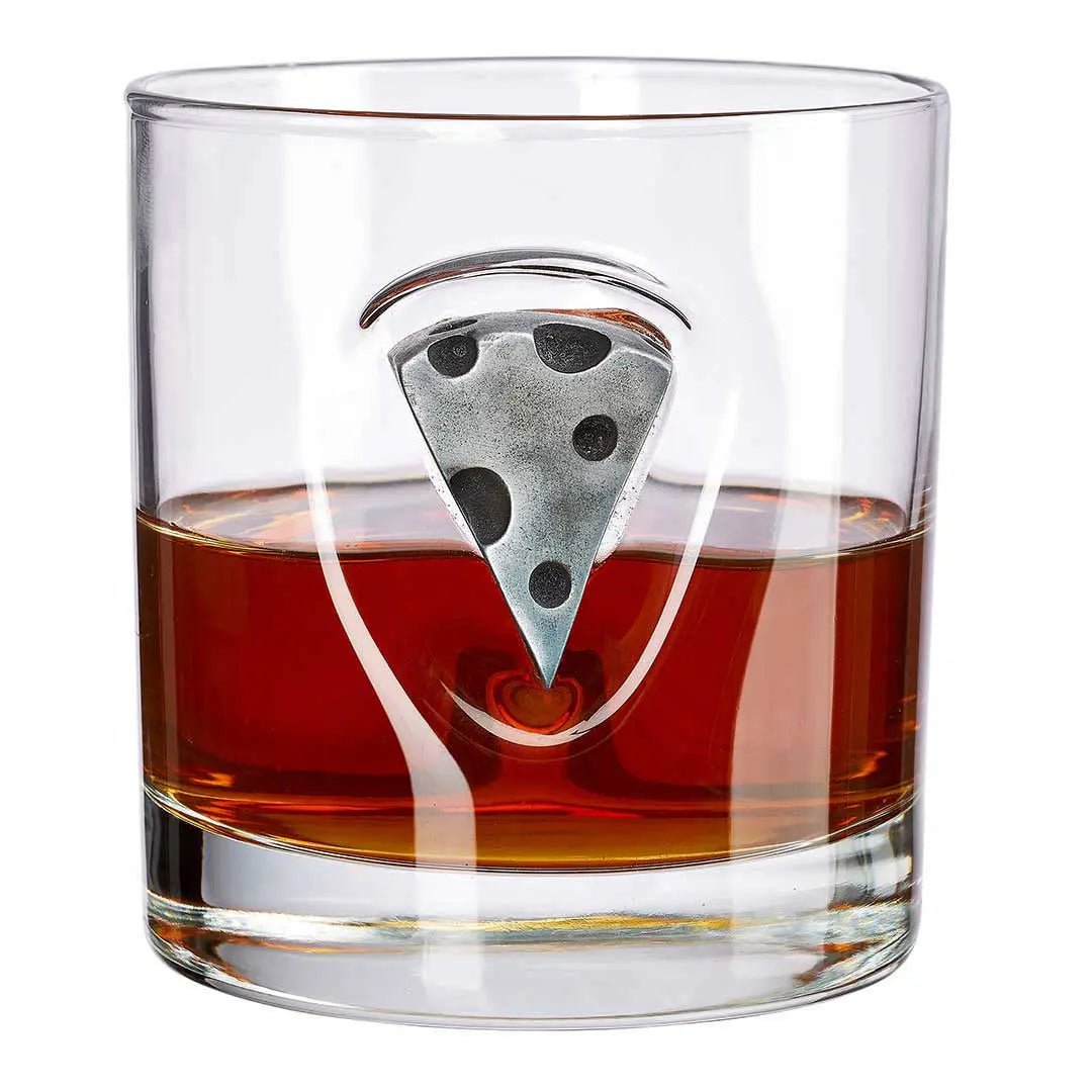 Glassware with Cheese Wedge Embedment with Customization - Smalltown Connetchin