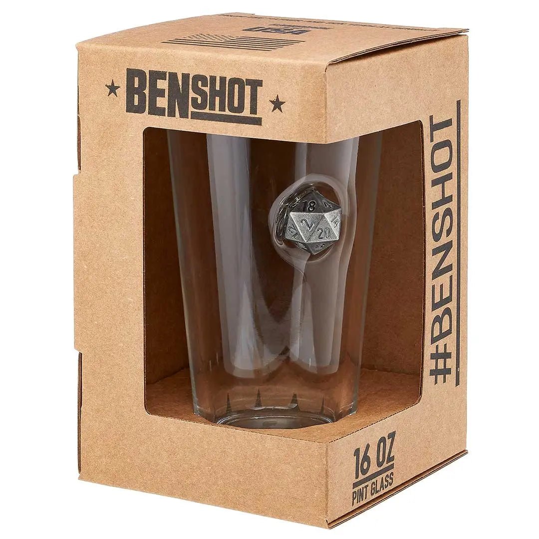 Glassware with D20 Embedment - Smalltown Connetchin