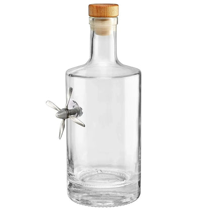 Glassware with Metal Aircraft Propeller Embedment  - Smalltown Connetchin