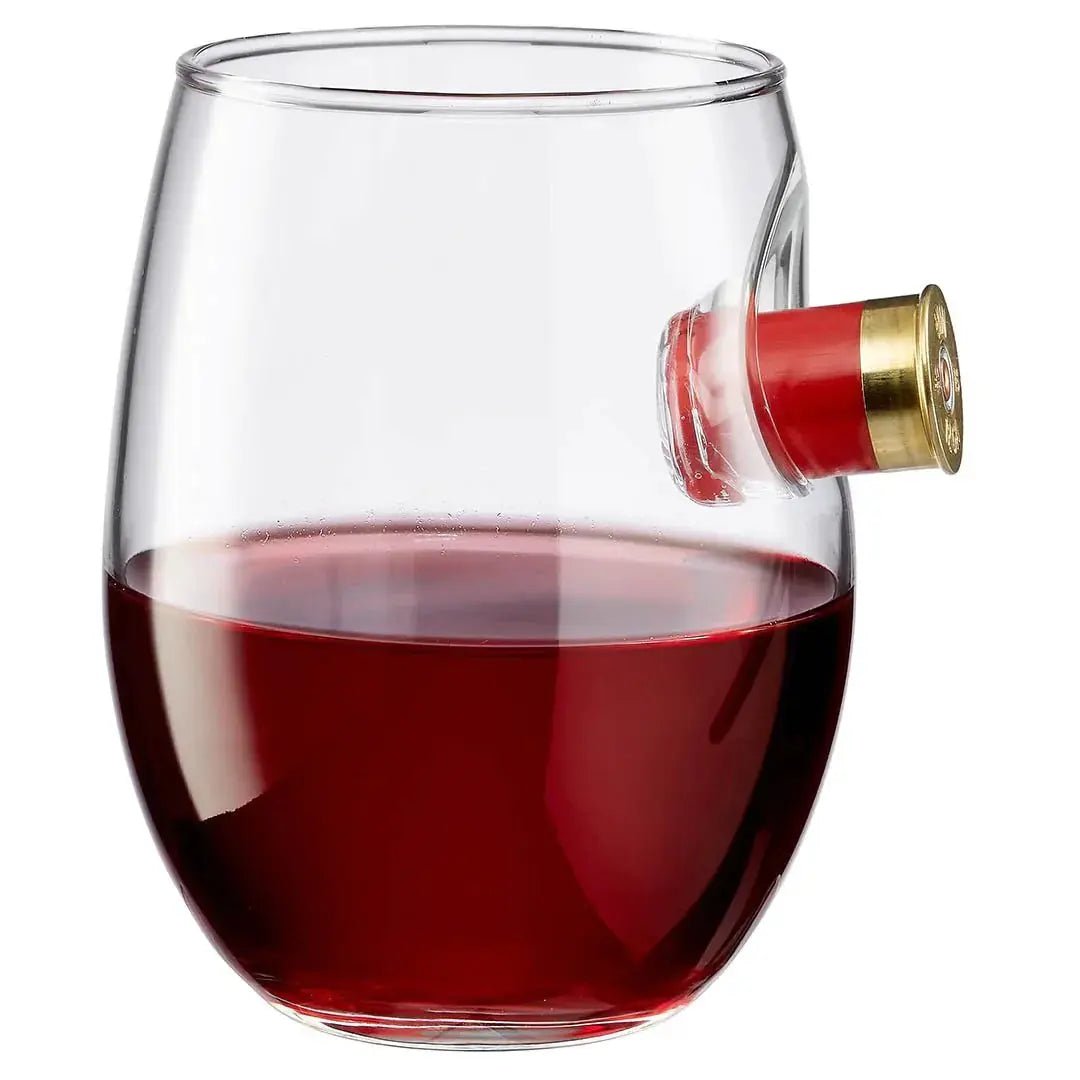 BenShot Shotgun Shell 15 oz Wine Glass