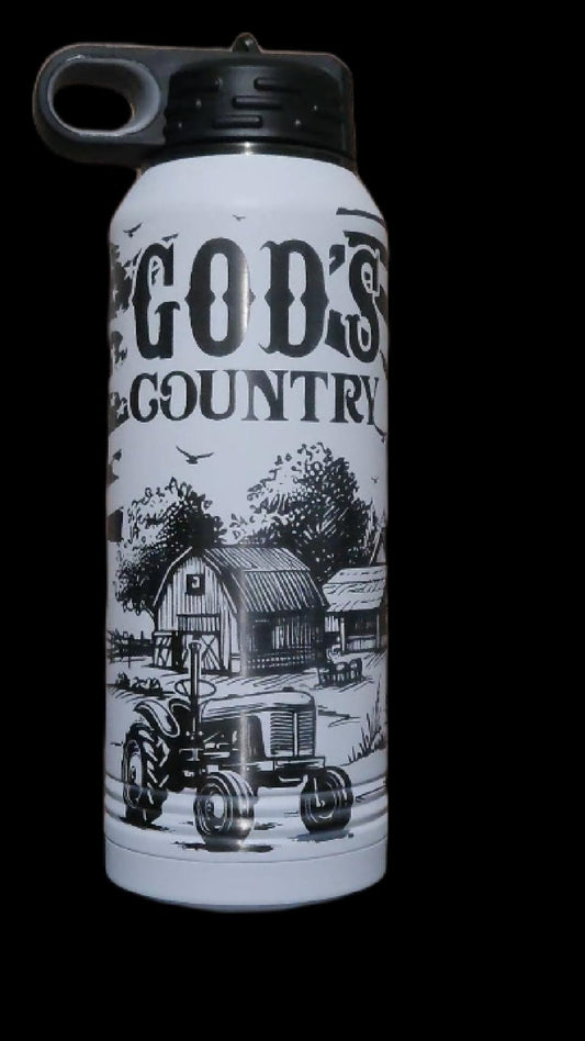 God's Country Bottle - 32 oz - Smalltown Connetchin