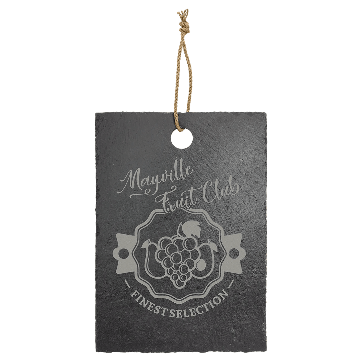 Laser Etched Slate - Custom Cutting Board - Smalltown Connetchin