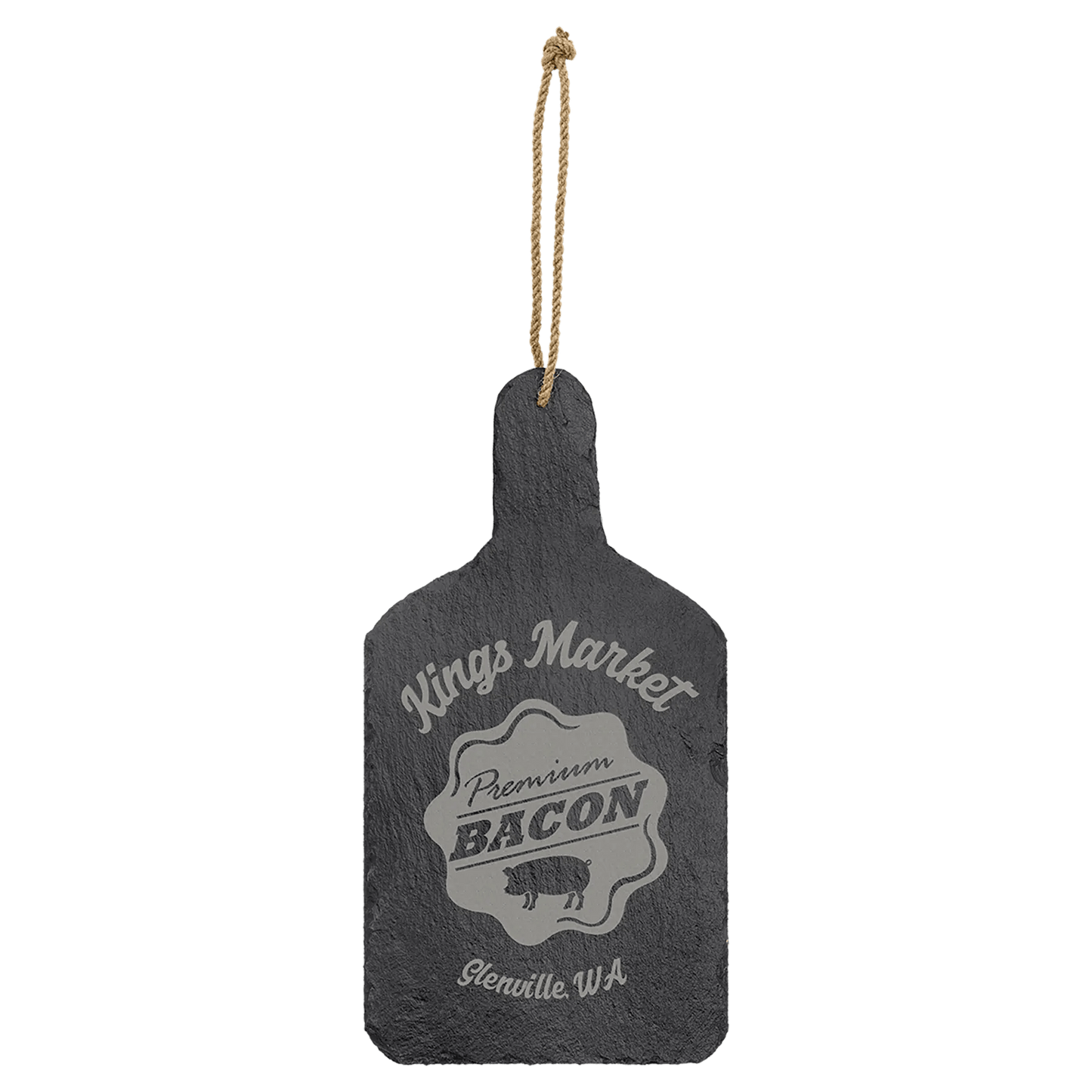 Laser Etched Slate - Custom Cutting Board - Smalltown Connetchin