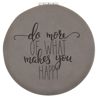 Leatherette Compact Mirror - Smalltown Connetchin