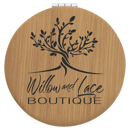 Leatherette Compact Mirror - Smalltown Connetchin