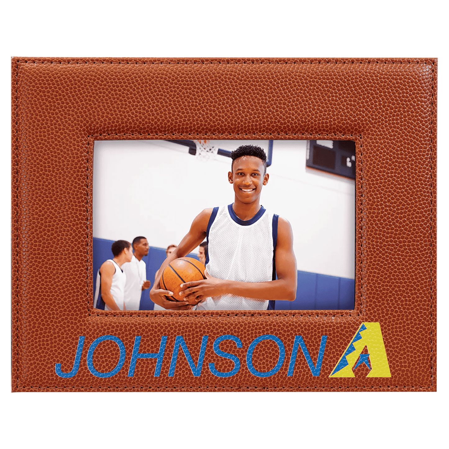 Leatherette Photo Frame 4" x 6" - Custom Etched Design - Smalltown Connetchin