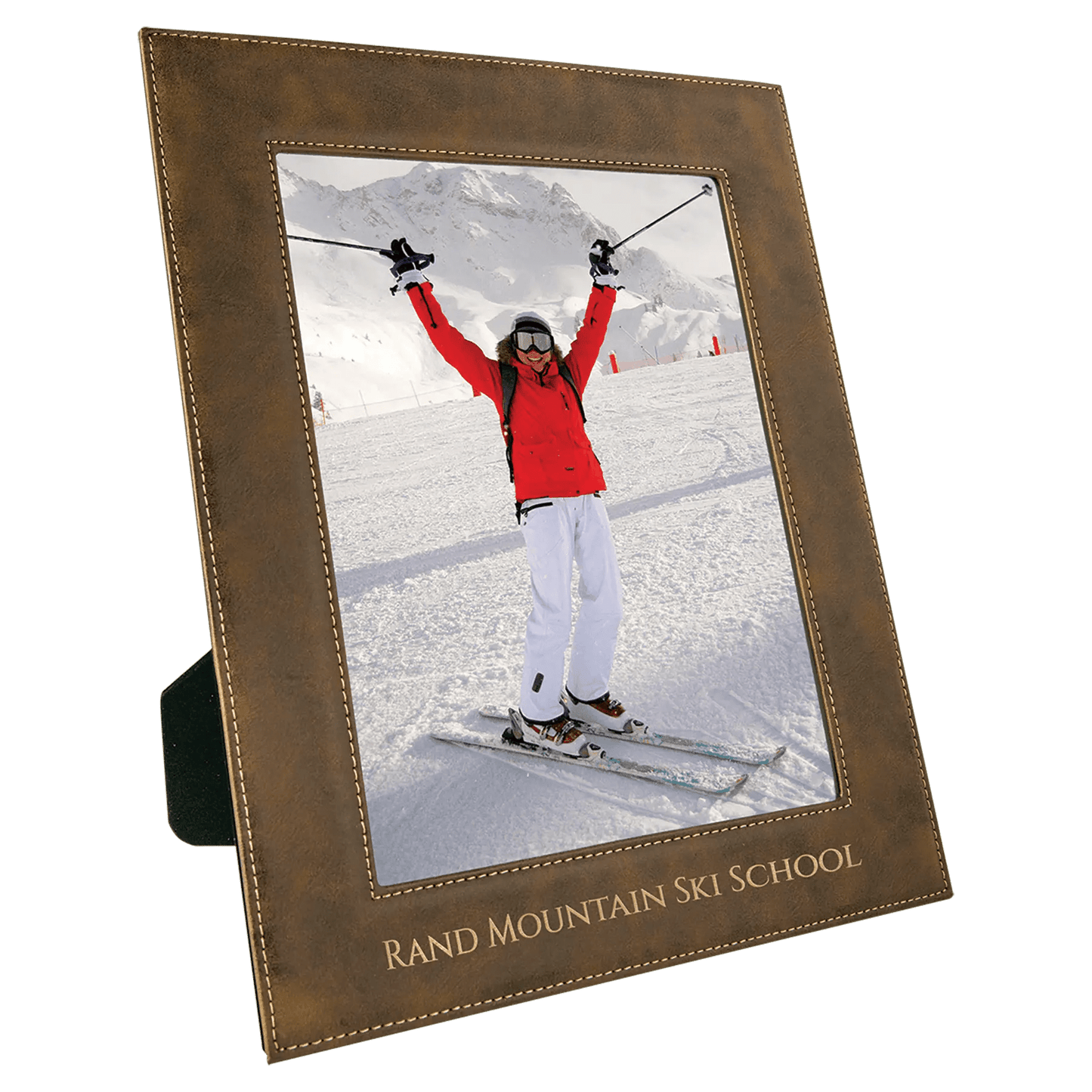 Leatherette Photo Frame - Custom Etched - 8" x 10" - Smalltown Connetchin