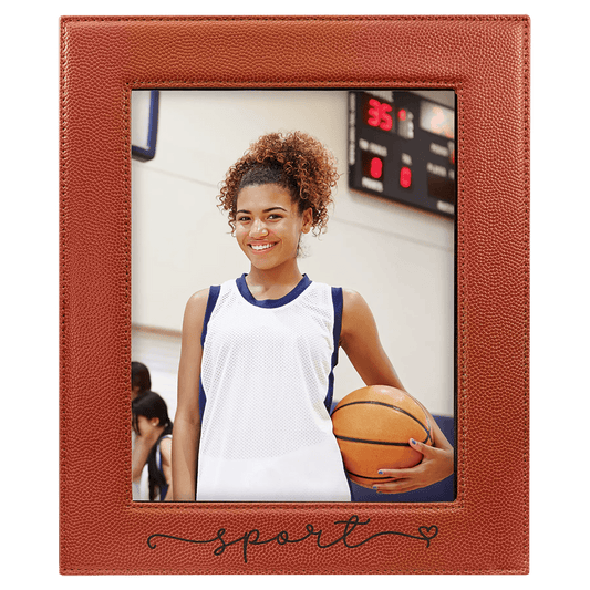 Leatherette Photo Frame - Custom Etched - 8" x 10" - Smalltown Connetchin